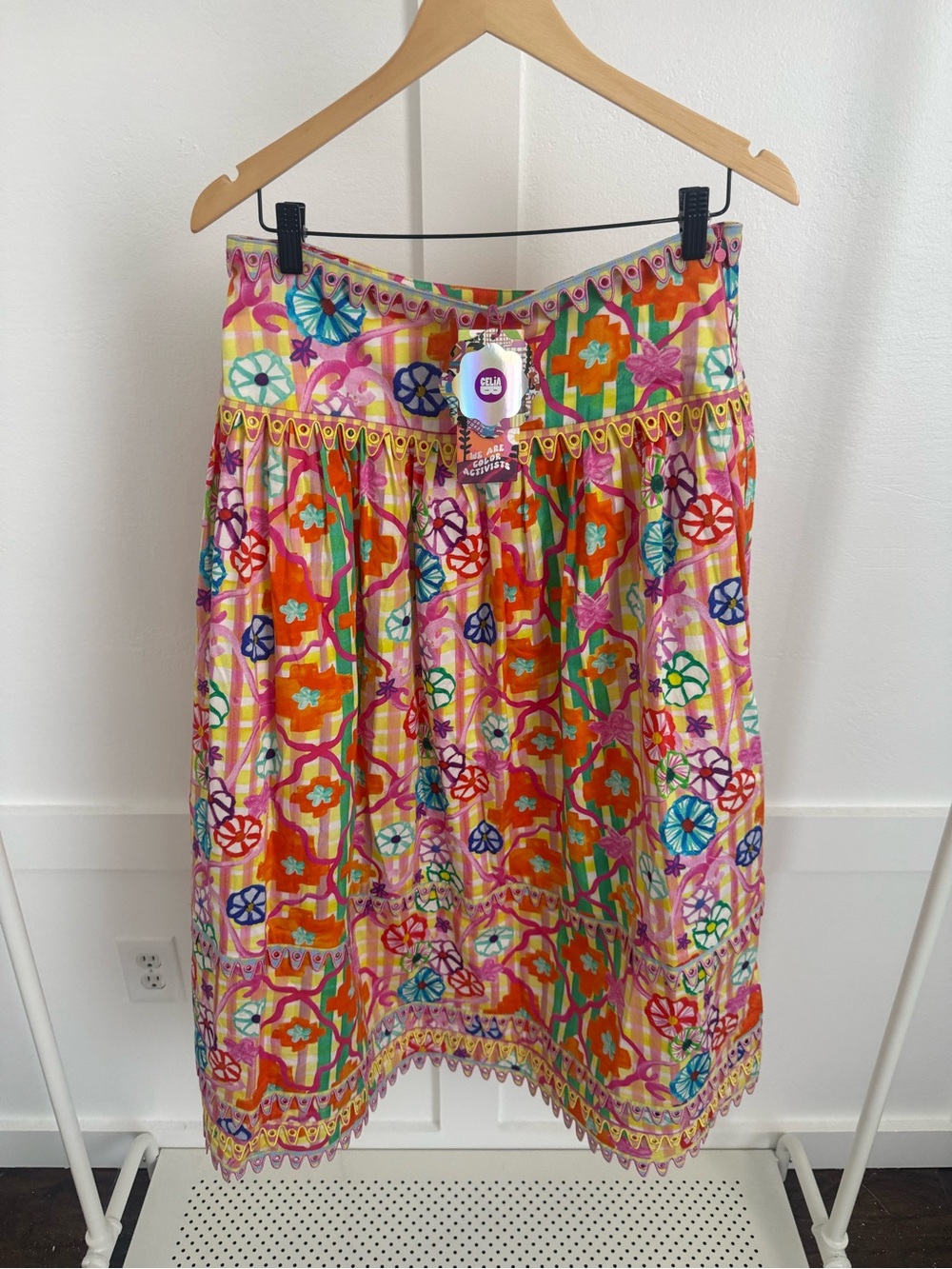 Celia B Serene Floral Midi Skirt